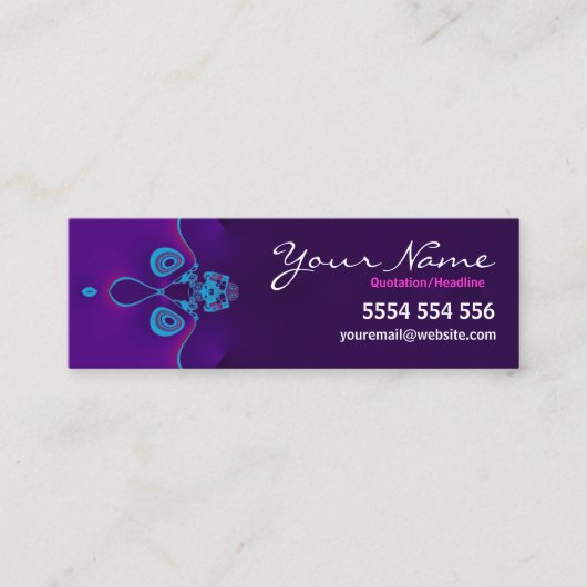 Elegano mini Business Card Mini Visitenkarte (Vorderseite)