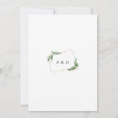 Elegano Oh ja, wir haben Gold Hochzeit gemacht Einladung (Rückseite)