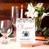 Elegano Oh Snap Blush Floral Hashtag Poster