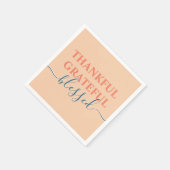 Eleganorange dankbar dankbar gesegnet serviette (Ecke)