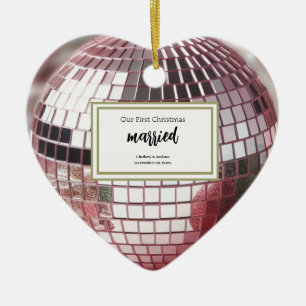 Eleganpink Personalisiert First Christmas neu Keramik Ornament