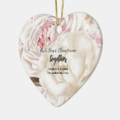 Eleganpink Personalisiert First Christmas neu Keramik Ornament (Links)
