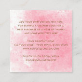 Eleganrosa Aquarell Mini danke einfügen Karte (Rückseite)