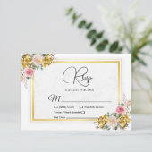 Eleganrosa, Rose Gold Eukalyptus Geometric RSVP Karte (Stehend Vorderseite)