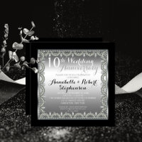 Elegant 10. Silber und Diamanten Jubiläum
