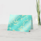 Elegant 11. 44. Türkisjubiläum Dankeskarte (Rückseite)