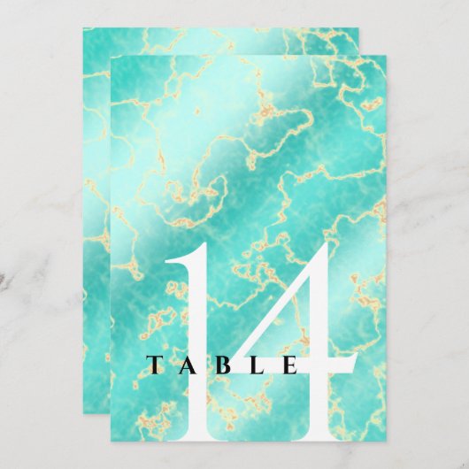 Elegant 11. 44. Türkisjubiläum Einladung (Vorne/Hinten)