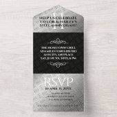 Elegant 11. Hochzeitsfeier All In One Einladung (Innen Boden)