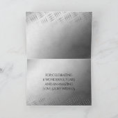 Elegant 11. Hochzeitsfeier Dankeskarte (Innenseite)