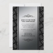 Elegant 11. Hochzeitsfeier Einladung (Rückseite)