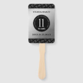 Elegant 11. Hochzeitsfeier Fächer (Vorderseite)