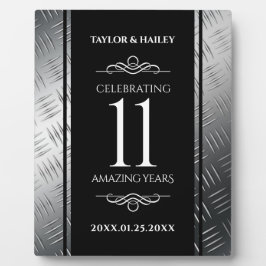 Elegant 11. Hochzeitsfeier Fotoplatte