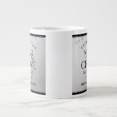 Elegant 11. Hochzeitsfeier Jumbo-Tasse (Vorderseite)