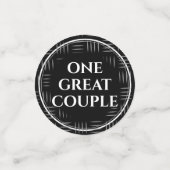 Elegant 11. Hochzeitsfeier Konfetti (Klein Vorderseite)