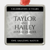 Elegant 11. Hochzeitsfeier Ornament Aus Metall (Vorne)