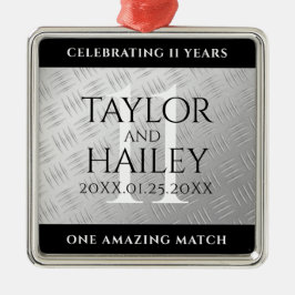 Elegant 11. Hochzeitsfeier Ornament Aus Metall