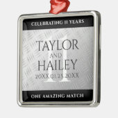 Elegant 11. Hochzeitsfeier Ornament Aus Metall (Links)