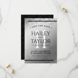 Elegant 11. Hochzeitsfeier Save The Date