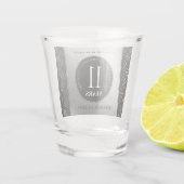 Elegant 11. Hochzeitsfeier Schnapsglas (Rückseite)