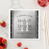 Elegant 11. Hochzeitsfeier Serviette (Beispiel)