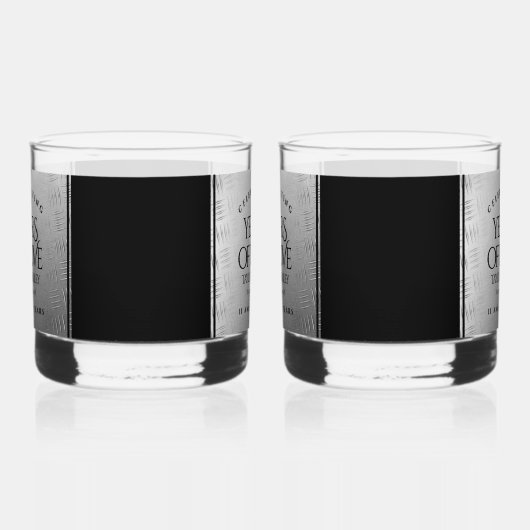 Elegant 11. Hochzeitsfeier Whiskyglas (Rechts)