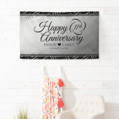 Elegant 11. Hochzeitstag aus Stahl Banner (Insitu)