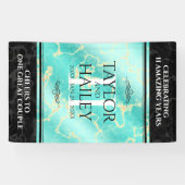 Elegant 11. Hochzeitstag in Türkis Banner (Horizontal)