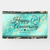 Elegant 11. Hochzeitstag in Türkis Banner (Horizontal)