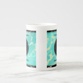 Elegant 11. Hochzeitstag in Türkis Porzellantasse (Vorderseite)