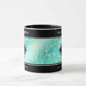 Elegant 11. Hochzeitstag in Türkis Tasse (Zentrum)