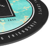 Elegant 11th Turquoise Wedding Anniversary Schneidebrett (Ecke)