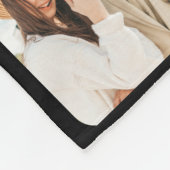 Elegant 12 Foto Collage Personalisiert Black Fleecedecke (Ecke)