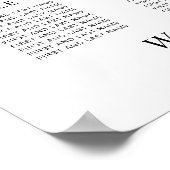 Elegant 12 Tabelle Hochzeitssatteldiagramm Poster (Ecke)