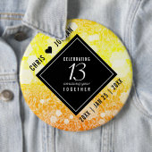 Elegant 13. Hochzeitstag in der Stadt Button (Beispiel)