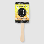 Elegant 13. Hochzeitstag in der Stadt Fächer (Vorderseite)