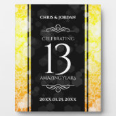 Elegant 13. Hochzeitstag in der Stadt Fotoplatte (Vorderseite)