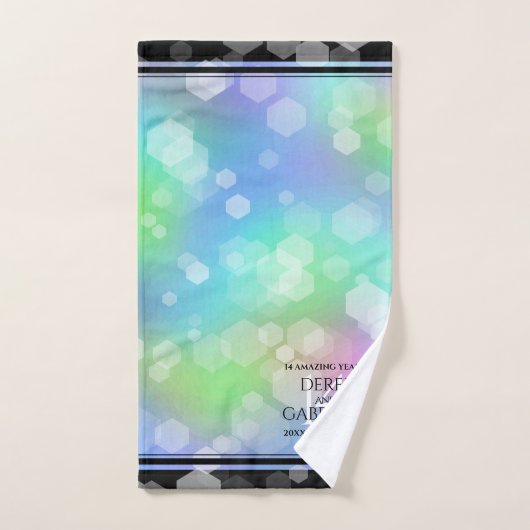 Elegant 14. Opal Hochzeitstag Badhandtuch Set (Handtuch)