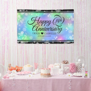 Elegant 14. Opal Hochzeitstag Banner