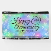 Elegant 14. Opal Hochzeitstag Banner (Horizontal)