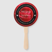 Elegant 15. 26. 36. Rose Hochzeit Jahrestag Fächer (Rückseite)