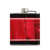 Elegant 15. 26. 36. Rose Hochzeit Jahrestag Flachmann (Rückseite)