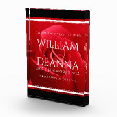 Elegant 15. 26. 36. Rose Hochzeit Jahrestag Fotoblock (Rechts)