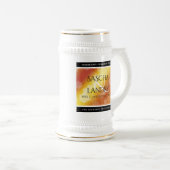 Elegant 16. 23. Topaz Hochzeitstag Bierglas (VorderseiteRechts)