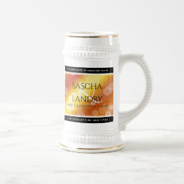 Elegant 16. 23. Topaz Hochzeitstag Bierglas