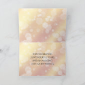 Elegant 16. 23. Topaz Hochzeitstag Dankeskarte (Innenseite)