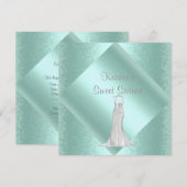 ELEGANT 16 . GEBURTSTAG INVITATION VON MUMSBUBSNGR EINLADUNG (Vorne/Hinten)