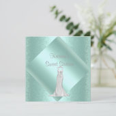 ELEGANT 16 . GEBURTSTAG INVITATION VON MUMSBUBSNGR EINLADUNG (Stehend Vorderseite)