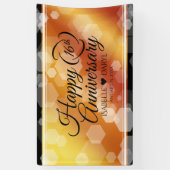 Elegant 16. Hochzeitstag des Goldenen Topaz Banner (Vertikal)