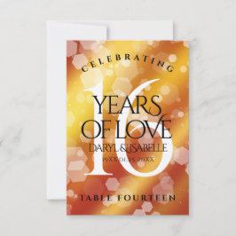 Elegant 16. Hochzeitstag des Goldenen Topaz Dankeskarte