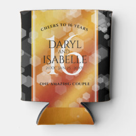 Elegant 16. Hochzeitstag des Goldenen Topaz Dosenkühler